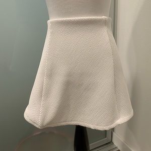 Zara white skater skirt small